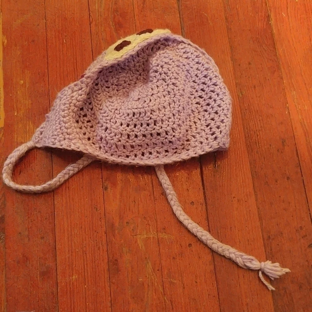 Purple Cow Knitted Hat